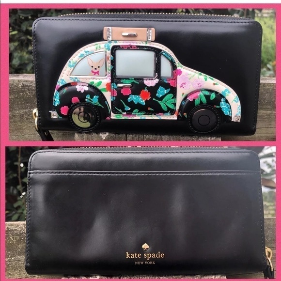 COPY - Kate Spade ♠️ Car Scenic Route Wallet Dog … - Picture 1 of 3